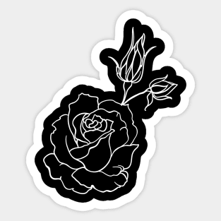 White flower Sticker